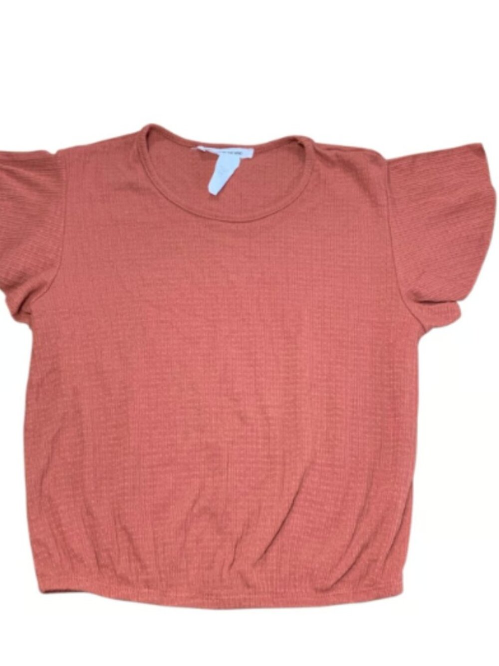Caution To The Wind blouse size S brown coral color